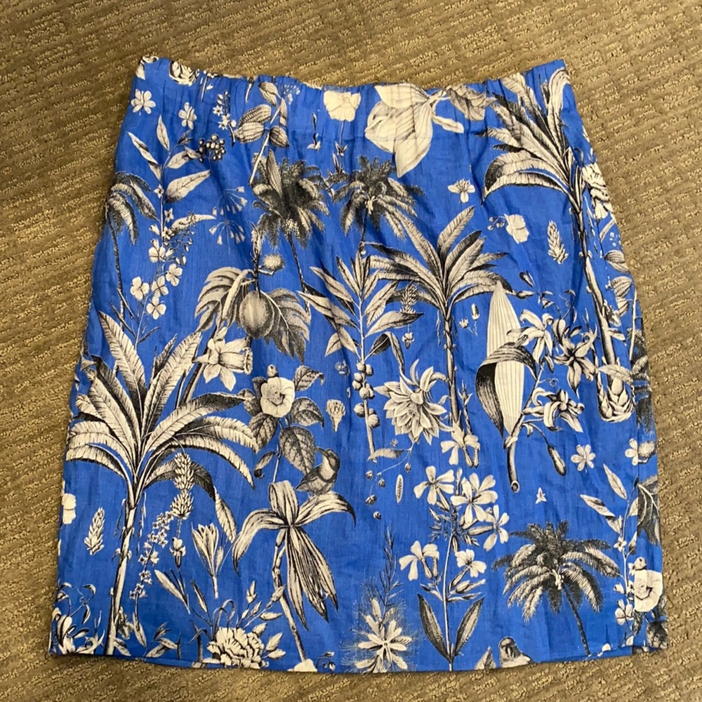 JCrew Linen Skirt with Pockets